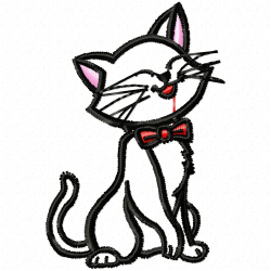 Cats Embroidery Design 8